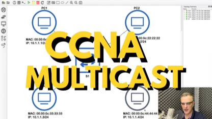 CCNA multicast quiz question: How will multicast traffic flow in the network? CCNA | CCNP