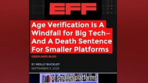 Entire country blocked because of age verification. Happening more and more